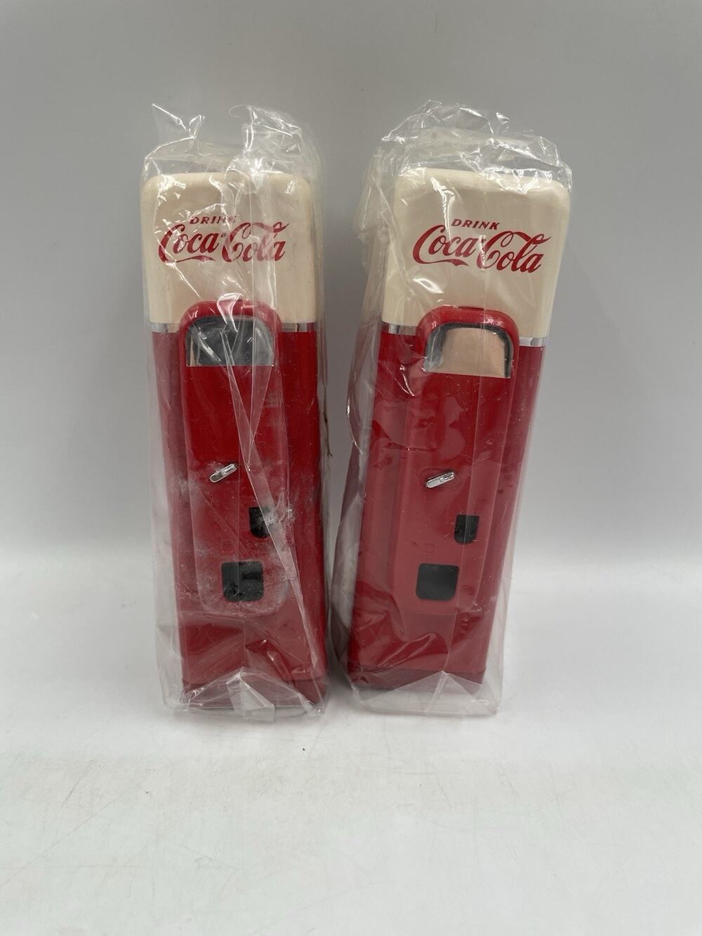 Vintage Coca Cola Red And White Gas Pump Salt And Pepper Shaker